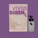 Vivus Green Refillable Foaming Soap Sheets | Zero Waste Handwash
