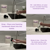 Vivus Green Refillable Foaming Soap Sheets | Zero Waste Handwash
