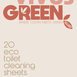 Toilet Cleaning Sheets (20 sheets-40 Cleans) Lemon Fragrance